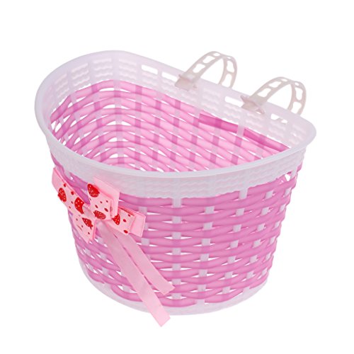 image for CUTICATE Detachable Bike Bowknot Front Shopping Basket and Bell Air Ho
