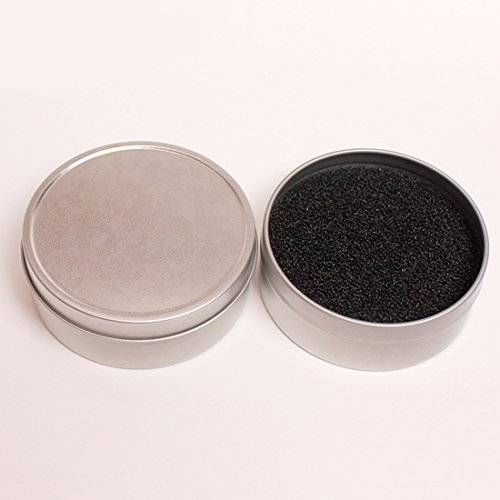 Round Sponge Brush Makeup Cleaner Iron Box for Eye Lip Face Cosmetic Brushes