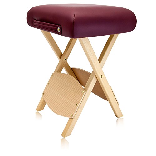 DR.LOMILOMIWooden Folding Massage Stool 511 (Burgundy)
