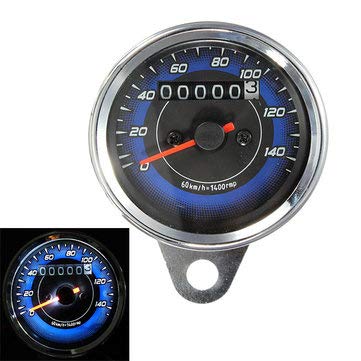Motorcycle Motorcycle Engines & Component - Motorcycle LED Odometer & Tachometer Meter Gauge 0-140Km/h - 1 x Motorcycle LED light Odometer Speedometer