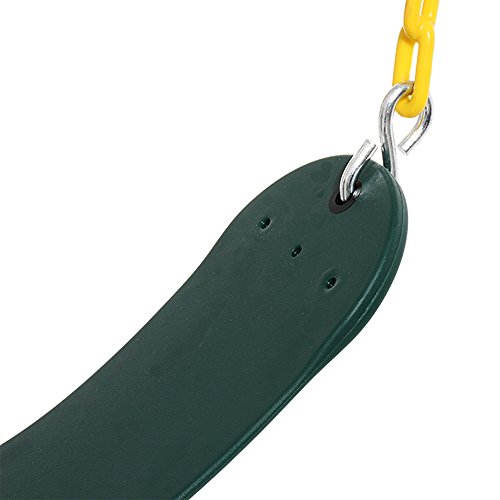 2 Pack Heavy Duty Swing Seat 66" Chain Plastic Coated Playground Swing Set Accessories Replacement Tree Swing seat