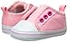 Luvable Friends Unisex Baby Crib Shoes, Pink Laceless, 6-12 Months