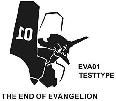 yaoxingfu Pegatina Neon Genesis Evangelion Sticker Anime Cartoon Eva Car Decal Sticker Vinyl Wall Stickers Decor Home Decora white 58x65cm