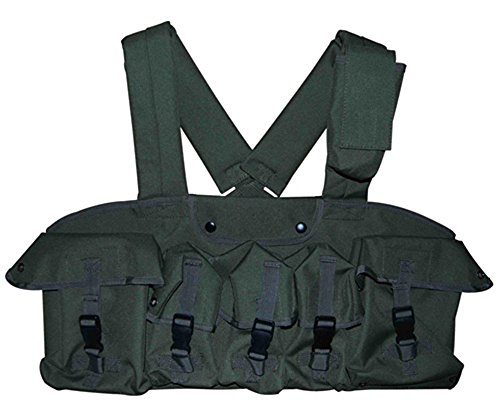 Ultimate Arms Gear Olive Drab Green 7-Pouch Chest Rig For HK Heckler Koch G3 MP5 USC MR556 MR762 Rifle
