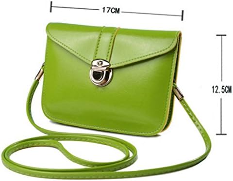 YaJaMa Women Leather Mini Handbags Crossbody Single Shoulder Bag Cellphone Pouch Purse