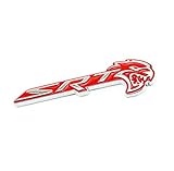 Red Car SRT HELLCAT Head Metal Emblem Badge Decal Sticker for Dodge Charger Challenger Ram Viper Chrysler Jeep SRT8 SRT4 SRT6