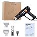 Heat Gun Variable Temperature, Meterk 1500W Hot Air Gun with 4 Nozzle Attachments (Great for DIY, Home Improvement, Contractors, Removing Paint)