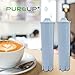 PUREUP Replacement for Jura® Water Filter, Compatible with Claris Blue Capresso® Clearyl Coffee Water Filter, 4 pack