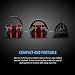 Mpow 035 Noise Reduction Safety Ear Muffs, Shooters Hearing Protection Ear Muffs, Adjustable Shooting Ear Muffs, NRR 28dB Ear Defenders for Shooting Hunting Season, with a Carrying Bag- Red