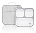 Modetro Slim Lunch Boxes for Adults - Leakproof Bento Box with Compartments - Insulated Lunch Bag - Great for Portion Control.