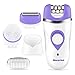 Women's Epilator, Morpilot 3-in-1 Electric Rechargeable Cordless Wet & Dry Hair Removal Shaver Facial Clean Brush