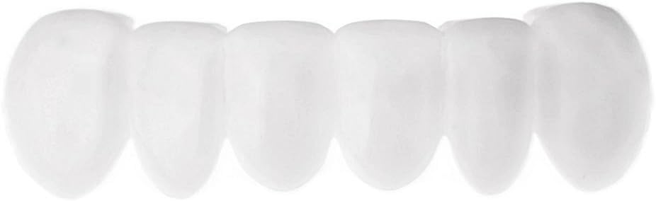 White Grillz Bottom Teeth Six Piece Lower 6 PC Removable Plastic Grill Pre-Made Hip Hop Mouth Grills