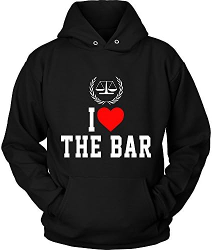 Lawyer Hoodie – I Love The Bar Funny Quote Attorney - Funny Sweatshirt Unisex Men, Women