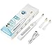 Electric Toothbrush Rechargeable Sonic Toothbrush 4 Hours Charge Minimum 30 Days Use with 3 Replacement Heads 5 Optional Modes Achieve Whiter Healthier Teeth Water Proof white by Deripus