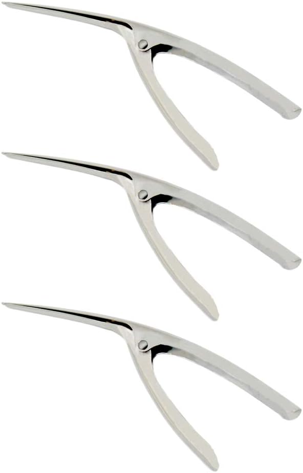 3-piece stainless steel shrimp peeler-Guangmei shrimp peeler is an essential tool for kitchen and restaurant to help efficiently remove shells from shrimps and reduce the risk of getting hurt.