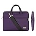 Qishare 11.6 12 inch Laptop Case Laptop Shoulder Bag, Multi-functional Notebook Sleeve Carrying Case With Strap for Notebook Microsoft Surface Pro 6/5/4/3 Macbook Air 11 12(Purple)