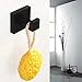 Angle Simple Towel Hook Matte Black, SUS 304 Stainless Steel Coat Robe Hook, Bathroom Hand Towel Hanger for Wall