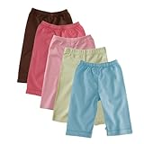 Babysoy Baby Girls' Slip-On Pant - Blossom