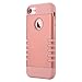 iPhone 8 Case, iPhone 7 Case, LONTECT 3-piece Shock Absorbing Hybrid Defender Armor High Impact Resist Case Cover for Apple iPhone 8 iPhone 7 - Rose Gold