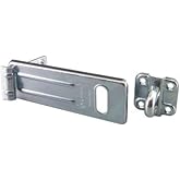 Master Lock 706D Heavy-Duty Security Hasp | Hasps, Padlock Hasps, Security Hardware, Steel, 6 in L, Zinc, 9/16 in Dia Shackle, Tamperproof hinge help resist prying