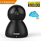 1080p Home Camera, HD Indoor Security Pan/Tilt / Zoom Wireless Camera with Night Vision for Home/Office / Baby/Pet Remote Monitor with iOS, Android App – AMS Cloud & SD Card Storage Available
