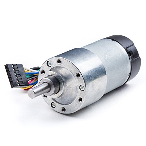 12v dc geared motor w/encoder - 157rpm+28kg.cm, gear ra…