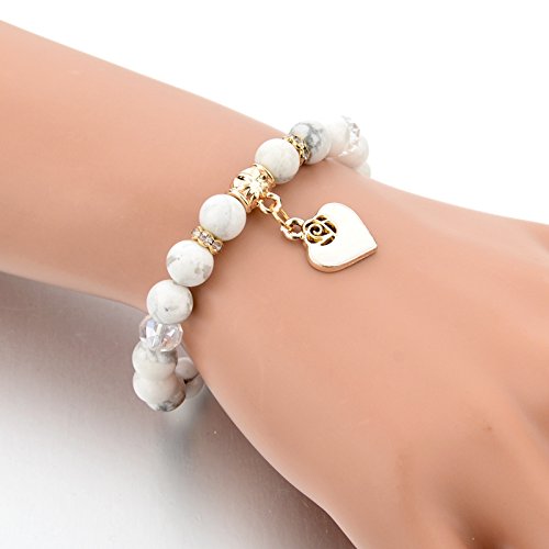 under 499"certified" natural stones heart-love stylish bracelet. fashion jewellery by hot and bold