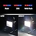 [15W 24LED] Spotlights Work Lights Outdoor Camping Lights, Built-in Rechargeable Lithium Batteries (with USB Ports to Charge Mobile Devices) (Black)