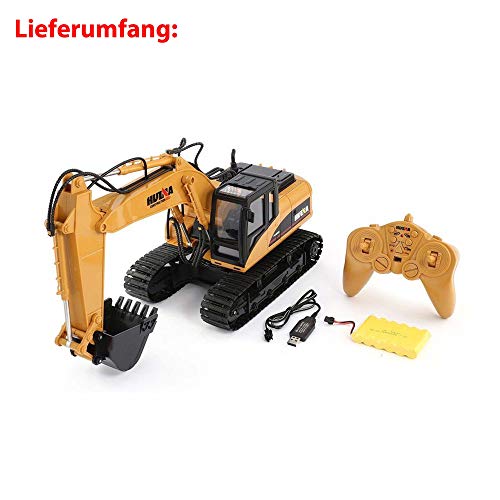 15-Kanal RC ferngesteuerter DieCast Raupenbagger 2.4GHz Edition, sehr hochwertig viele Metallbauteile,680° Grad… – Bild 8