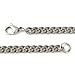 Titanium 4MM Curb Chain Link Necklace 22