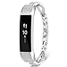 VOMA for Alta HR Bands Alta Bands for Women Men, Stainless Steel Alta Fit bit Bands Alta Bands Alta Replacement Bands Wristbands Small Large Bangle Silver