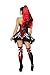 Roma Costume 3 Piece Court Jester Cutie Costume, Black/Red, Large