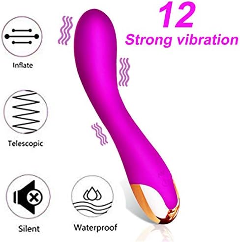 Handheld Wand Massager with 12 Powerful Speeds Vibration Patterns Personal Body Massager Deep Waterproof Safety Medical Silicone for Back Neck Shoulder Back Legs Arm Christmas Gift