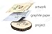 Graphite Transfer Carbon Paper - Transfer Paper for Tracing Designs to Your Wood Projects, (5 Extra Large Sheets - 18