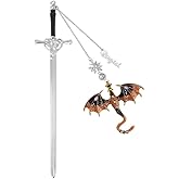 BYFDIY Custom Dragon Bookmark Fourth Wing Fantasy Personalized Name Sword Bookmark Cool Book Marks for Reading Funny Gifts for Men Women