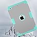 iPad Mini Case for iPad Mini 3/2 /1, BENTOBEN Three Layer Slim Fit Anti-Slip Heavy Duty Shockproof Hybrid Soft Silicone Hard PC Armor Protective Case Cover for iPad Mini 1 2 3 Retina Gray/Mint Green