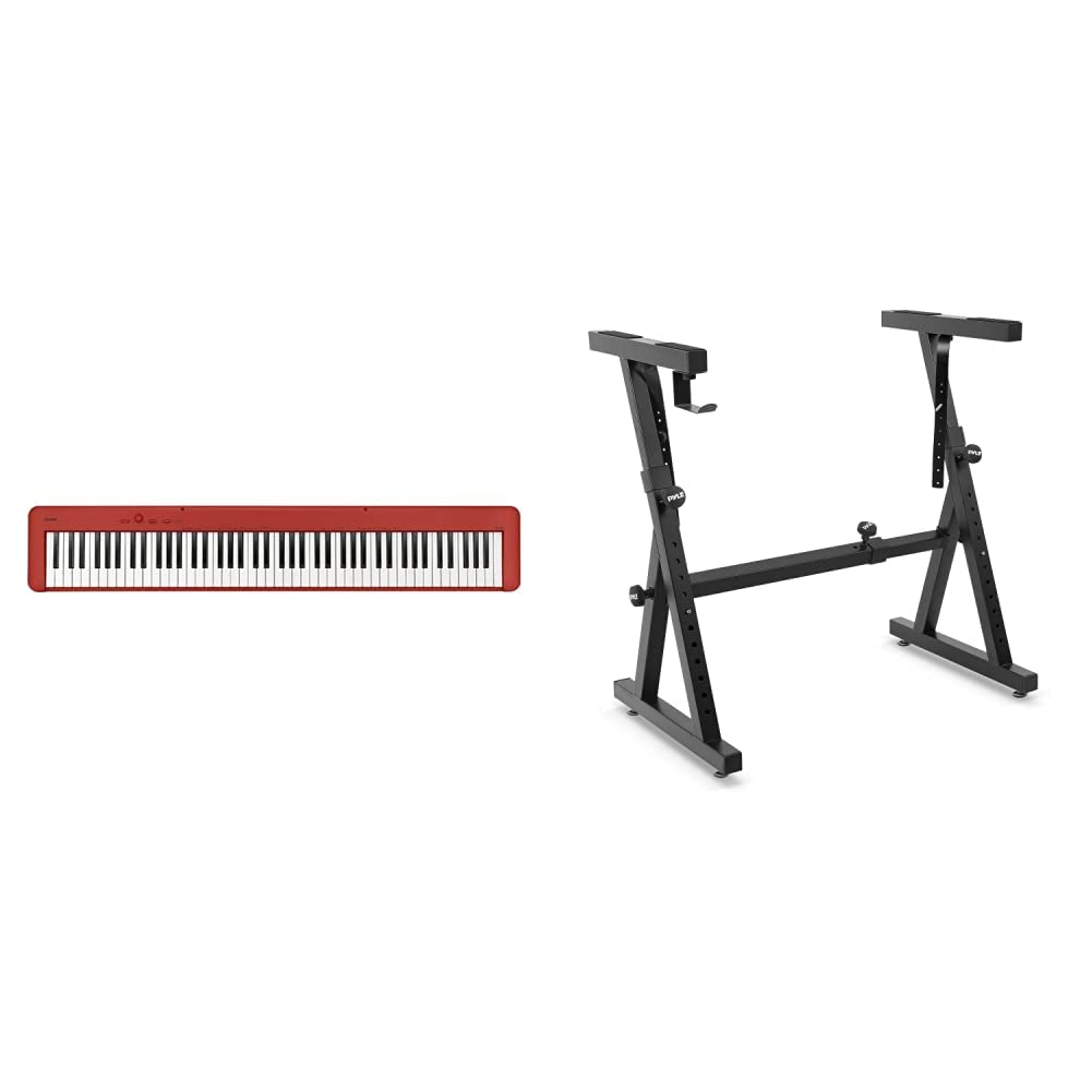 Casio 88-Key Digital Piano (CDP-S160RD) + Pyle