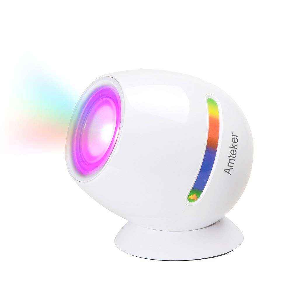 Amteker Wohn 256 Farben-LED-Licht, Touchpad-Bunte Mood wiederaufladbare Micro Farbe verändert Mood Light(Weiss)