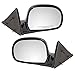 Brock Replacement Driver and Passenger Set Manual Side Door Mirrors Below Eyeline Compatible with 1995-1998 Blazer 8151508490 8151508500