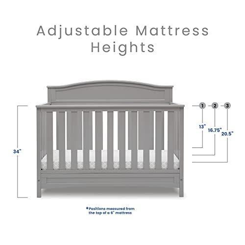 Delta Children Emery Deluxe 6in1 Convertible Crib Greenguard Gold