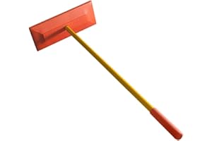 GENERIC Shuttsco Snow Rake with 30" Wood Sure Grip Handle - 12" Vinyl-Coated Non-Abrasive Head - Freeze-Resistant Snow Removal Tool - Snow Broom for Car Dealerships & Vehicle-Owners - Made in USA - Pack of 1