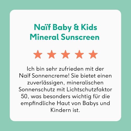 - Sonnencreme auf mineralischer Basis - für Baby & Kind - LSF 50-0% Parfüm - Creme ohne Octocrylene - UVA und UVB Schutz - Wasserresistent - Dermatologisch Getestet - Ohne Mikroplastik - 30ml