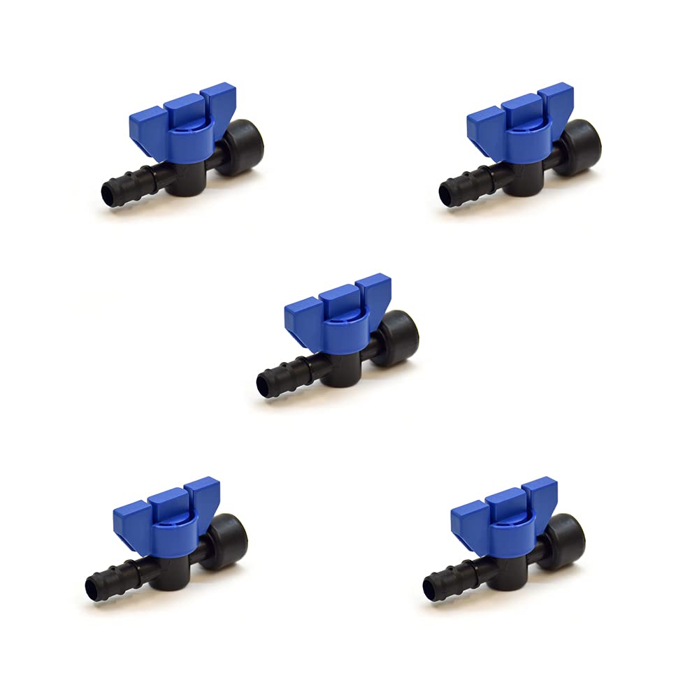 WaterShop 18563-2-C-U 5 Pcs Irrigation Valve Tube ø 20x3/4 Female, Blue