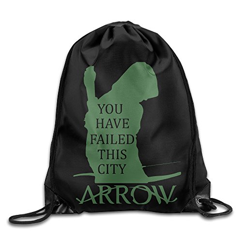 Green Arrow Hero Sport Backpack Drawstring Print Bag