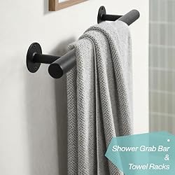 Purife 12'' Black Iron Gate Handles and Pulls Pack