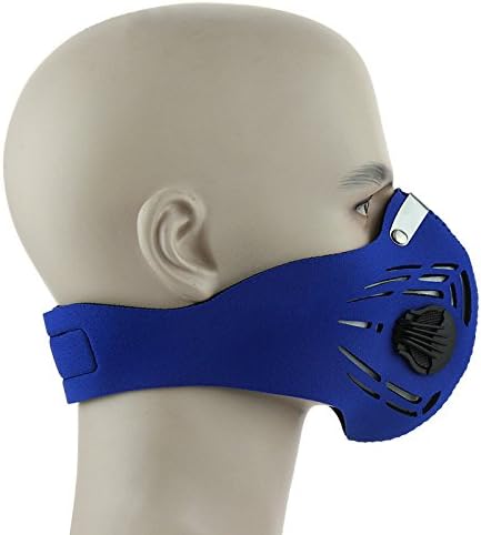 PiscatorZone Protective Face Mask Workout Training Fitness Mask for Running Cycling Skiing Outdoor Activities-Dustproof Activated Carbon Filtration Exhaust Gas Anti Pollen Allergy PM2.5