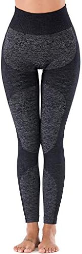 DOYOG Women's High Waist Slim Yoga Pants Fitness Tummy Control Workout Gym Pants Seamless 4 Way Stretch Yoga Leggings