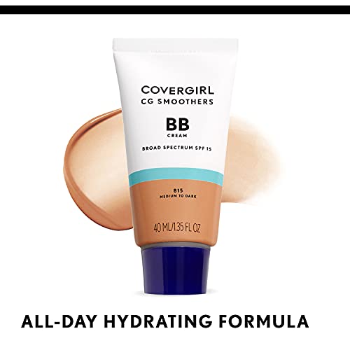 COVERGIRL SMOOTHERSLIGHTWEIGHT BB CREAM MEDIUM TO DARK 815, 1.35 OUNCE (PACKAGING MAY VARY)