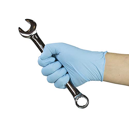 GLOVEWORKS Blue Disposable Nitrile Industrial Gloves, 5 Mil, Latex