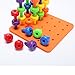 Putars Cute 30PCS Peg Board Set Montessori Therapy Fine Motor Toy for Toddlers Pegboard